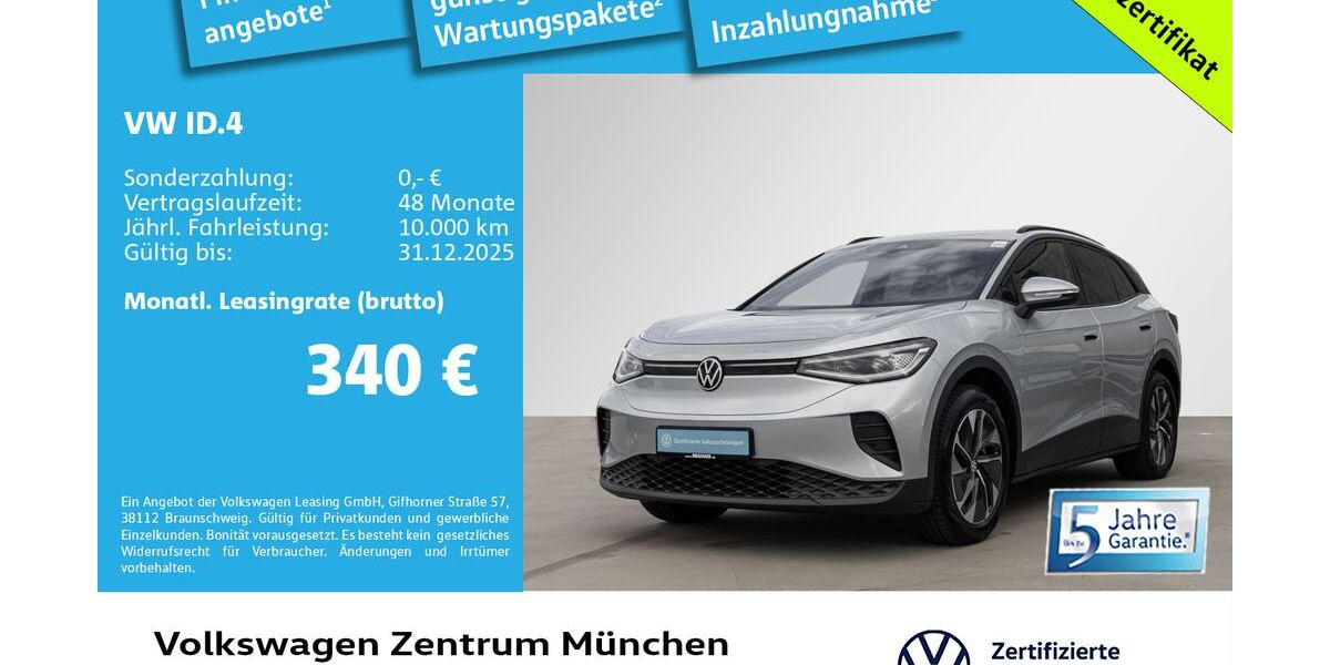 VW ID.4 9.128 km 36.695 € München 80687