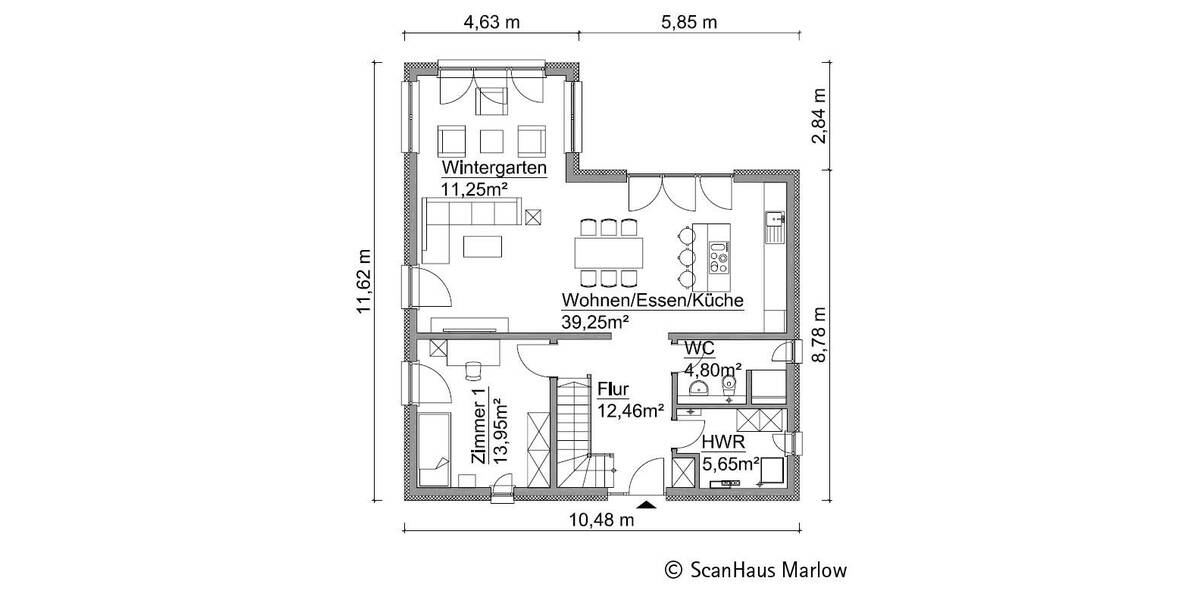 Einfamilienhaus Aschersleben - 5 Zimmer, 159 m&sup2;, 443.800&euro; | Angebot:26319505
