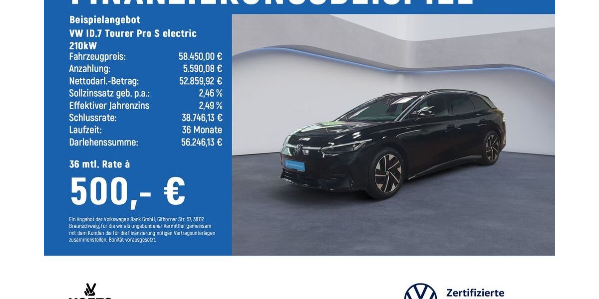 VW ID.7 5.950 km 57.980 &euro; Braunschweig 38124