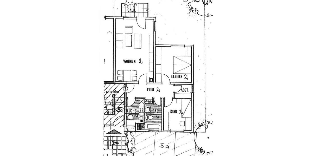 Hochparterre Büdingen - 3 Zimmer, 78 m&sup2;, 200.000&euro; | Angebot:27016006