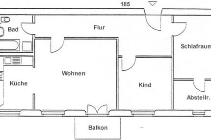 Wohnung Bad Freienwalde (Oder) - 3 Zimmer, 91 m&sup2;, 680&euro; | Angebot:25307448