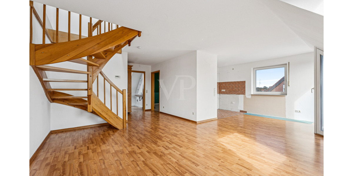 Wohnen mit Extra: Gemütliche 2-Zimmer-Dachgeschosswohnung mit Loggia und Stellplatz - Dachgeschoßwohnung Rheine Rheine | Angebot:26312081