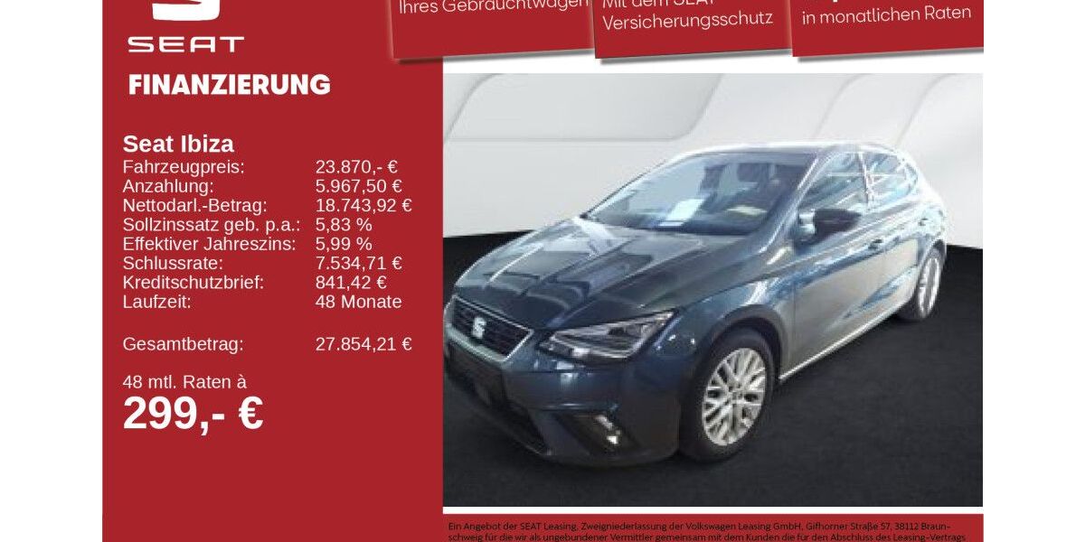 Seat Ibiza 15.382 km 23.460 &euro; Neu-Ulm 89231