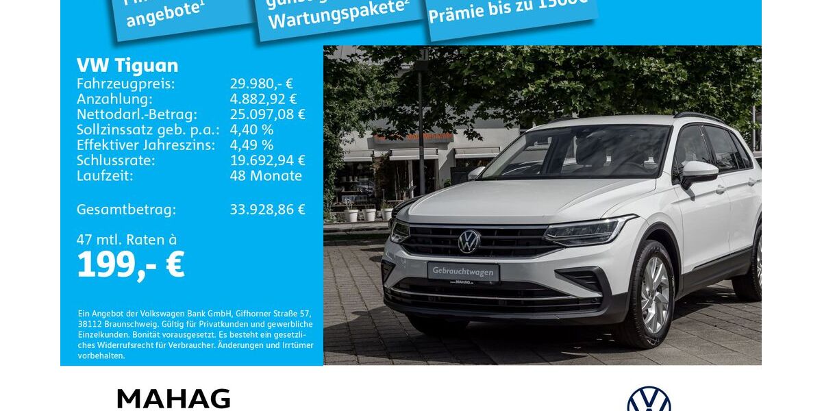 VW Tiguan 47.381 km 29.980 &euro; Ottobrunn 85521