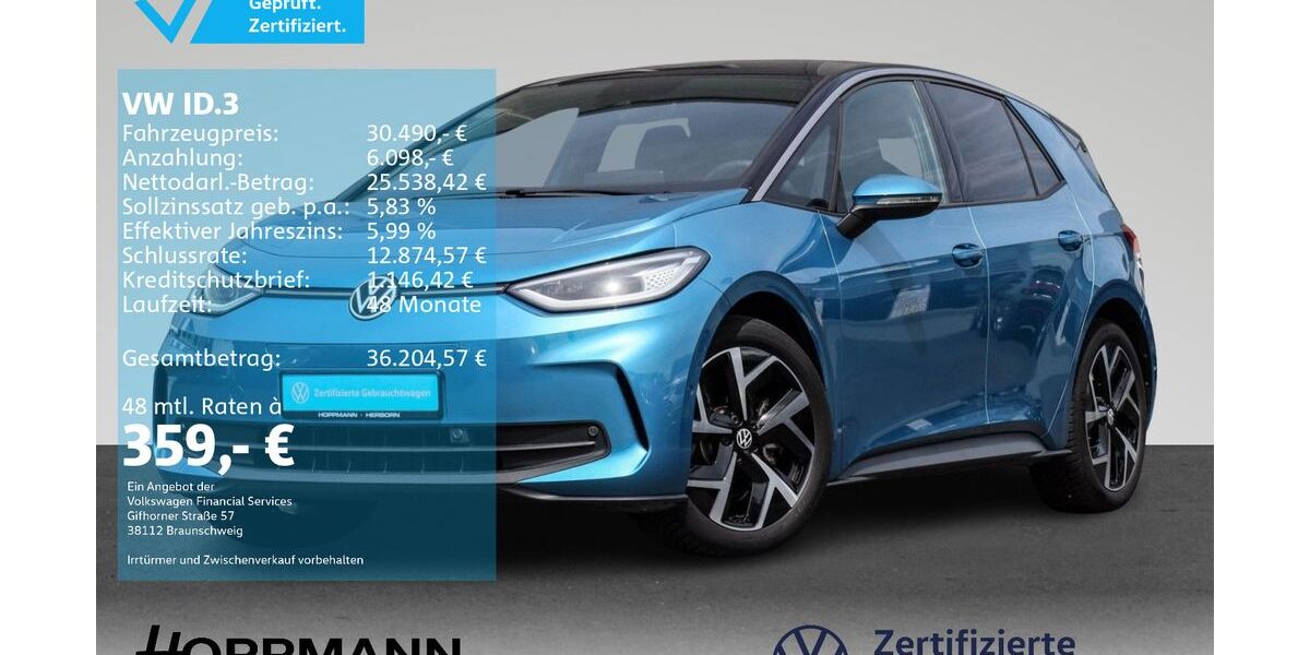 VW ID.3 19.349 km 30.490 &euro; Herborn 35745