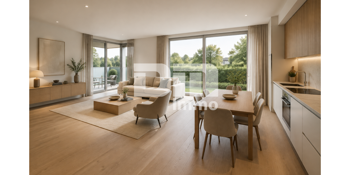 Moderne 2-Zi-Wohnung KFW55 in barrierefreiem Neubauprojekt mit TerrasseBalkon + Abstellraum - Etagenwohnung Vellmar | Angebot:27317658
