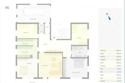 Schöne 5,5 Zimmer-ETW mit Garage u. Balkon in Mittelurbach 5.5 zimmer
