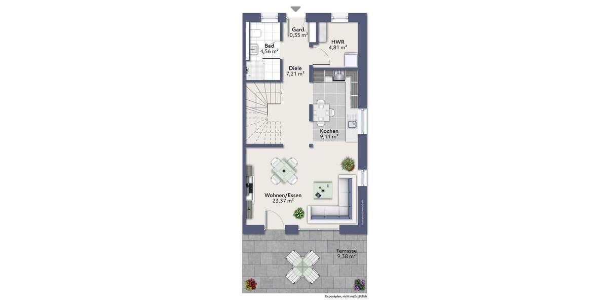 Doppelhaushälfte Scharbeutz - 4 Zimmer, 113 m&sup2;, 1.900&euro; | Angebot:25475985