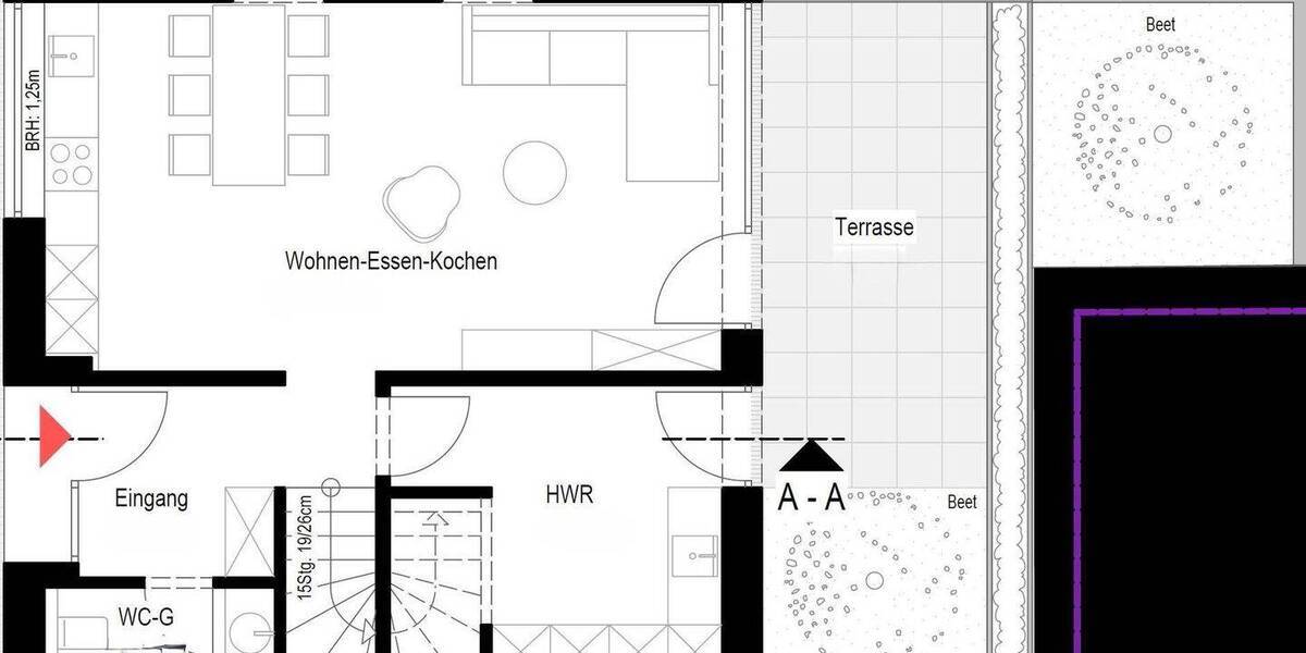 Reihenendhaus Nordhorn Bakelde - 4 Zimmer, 104 m&sup2;, 1.400&euro; | Angebot:26791671