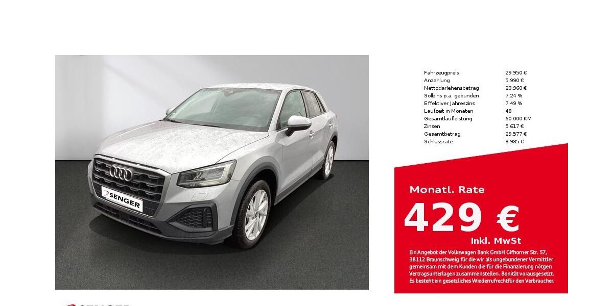 Audi Q2 26.950 km 29.950 &euro; Lübeck 23556