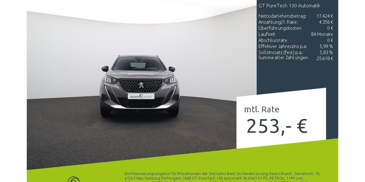 Peugeot 2008 22.256 km 21.780 &euro; Borken 46325