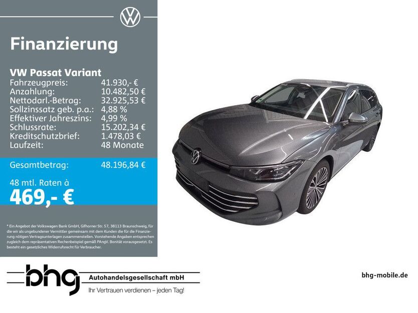 VW Passat Variant 10.154 km 41.930 € Kehl 77694