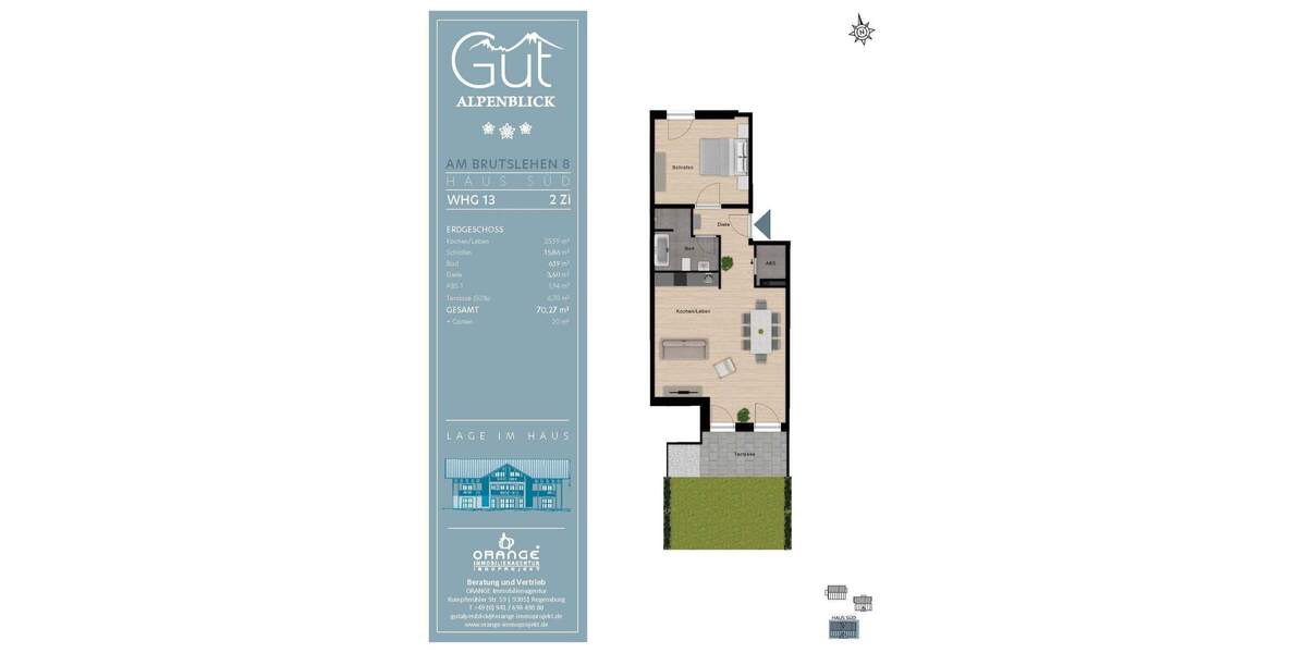 Etagenwohnung Schönau am Königssee Königssee - 2 Zimmer, 70 m&sup2;, 595.000&euro; | Angebot:25732424