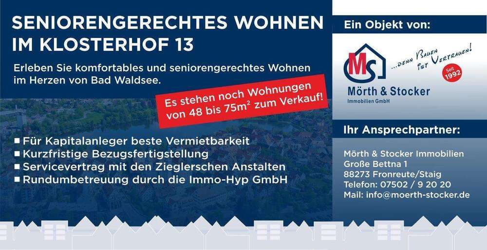 Wohnung zum Kaufen in Bad Waldsee 299.000 € 53 m²