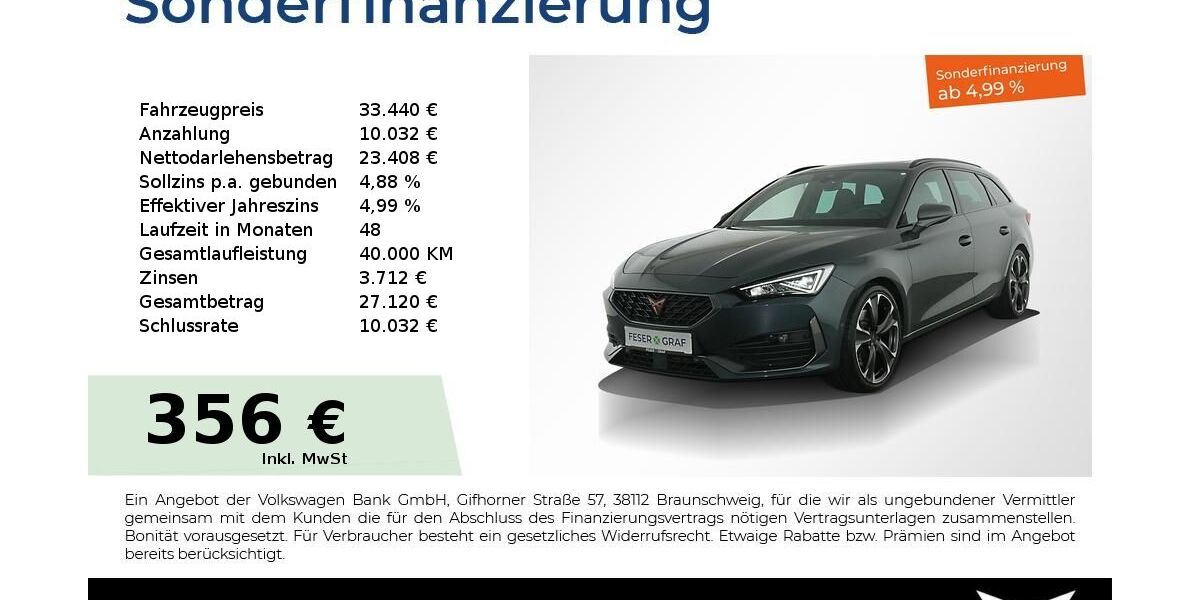 Cupra Leon 37.350 km 31.890 &euro; Nürnberg 90441