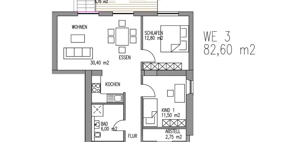 Sanierte Eigentumswohnung Schweich-Stadtmitte - Günstige KFW Darlehen + Zuschuss 24.000 EUR 3 zimmer