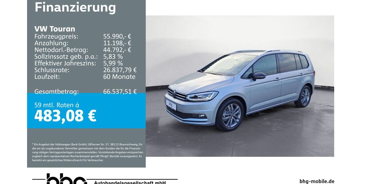 VW Touran 2.500 km 55.990 &euro; Ettlingen 76275