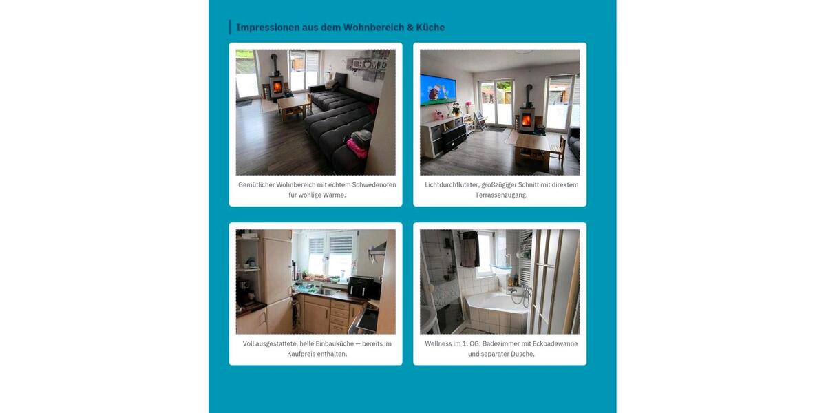 Reihenhaus Süßen - 5 Zimmer, 135 m&sup2;, 399.000&euro; | Angebot:26876431