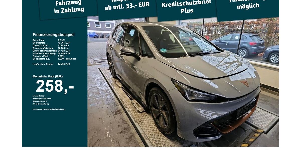Cupra Born 16.180 km 24.499 &euro; Kempten 87437