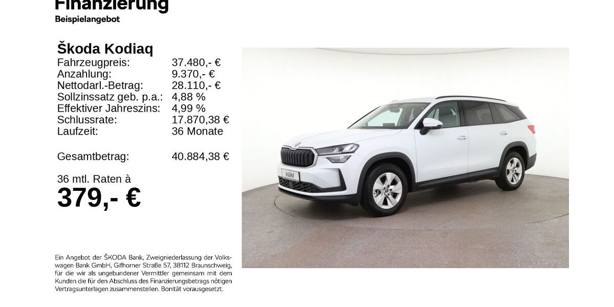 Skoda Kodiaq 15.750 km 37.280 &euro; Gifhorn 38518