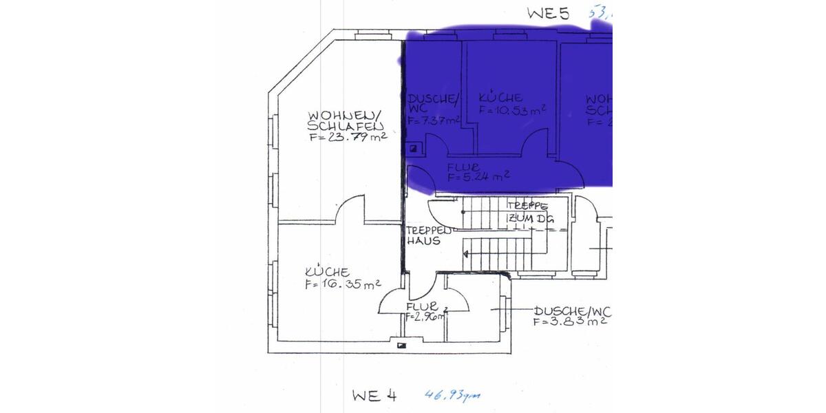 Etagenwohnung Apolda - 1 Zimmer, 45 m&sup2;, 340&euro; | Angebot:26409318