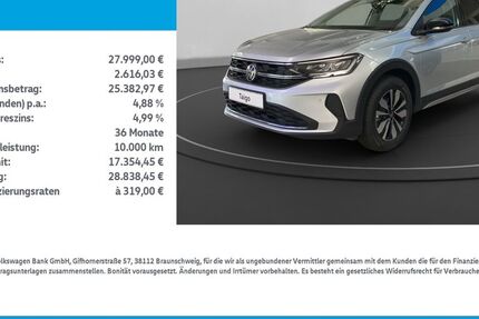 VW Taigo 2.667 km 27.479 &euro; Leinefelde-Worbis/DE 37327