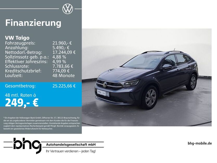 VW Taigo 8.999 km 21.960 € Bühl 77815