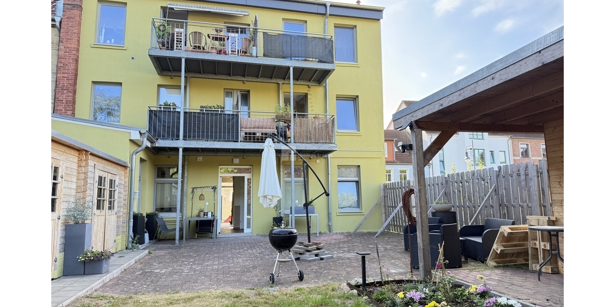 2 Zimmer Balkon Gartenanteil - Maisonettenwohnung Schwerin Feldstadt | Angebot:26866828