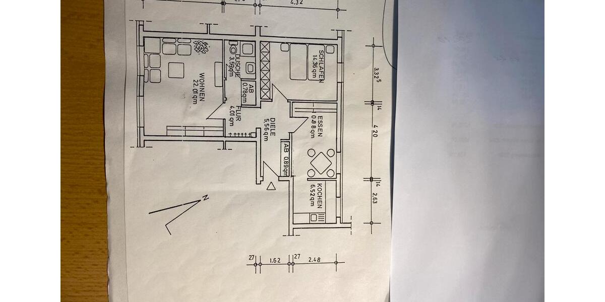 Etagenwohnung Bad Rothenfelde - 2 Zimmer, 69 m&sup2;, 125.000&euro; | Angebot:26069521