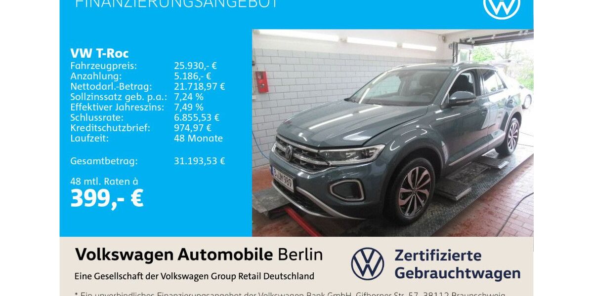 VW T-Roc 30.690 km 25.930 &euro; Berlin 12681