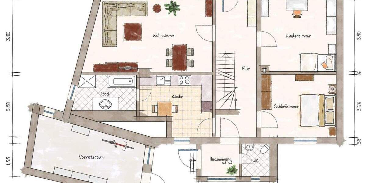 Einfamilienhaus Sangerhausen Breitenbach - 6 Zimmer, 160 m&sup2;, 249.000&euro; | Angebot:25744044