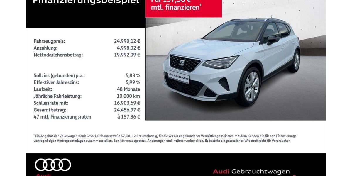 Seat Arona 21.535 km 24.890 &euro; Rostock 18059