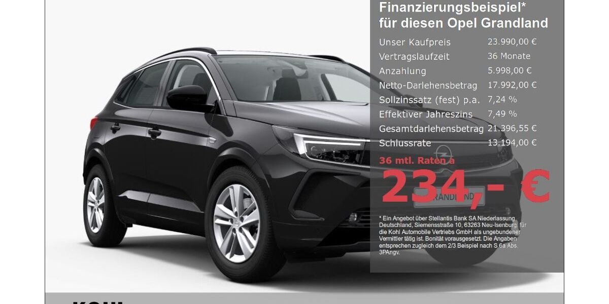 Opel Grandland (X) 24.900 km 22.490 &euro; Aachen 52078