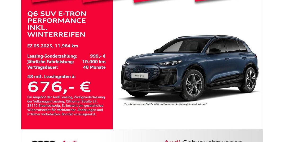 Audi Q6 e-tron 11.964 km 65.891 &euro; Bremerhaven 27576
