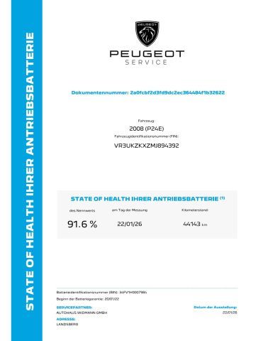 Peugeot 2008 44.200 km 16.785 &euro; Landsberg 86899