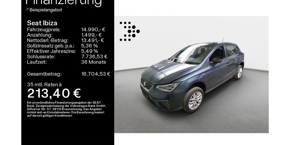 Seat Ibiza 15.100 km 14.990 &euro; Haßfurt 97437