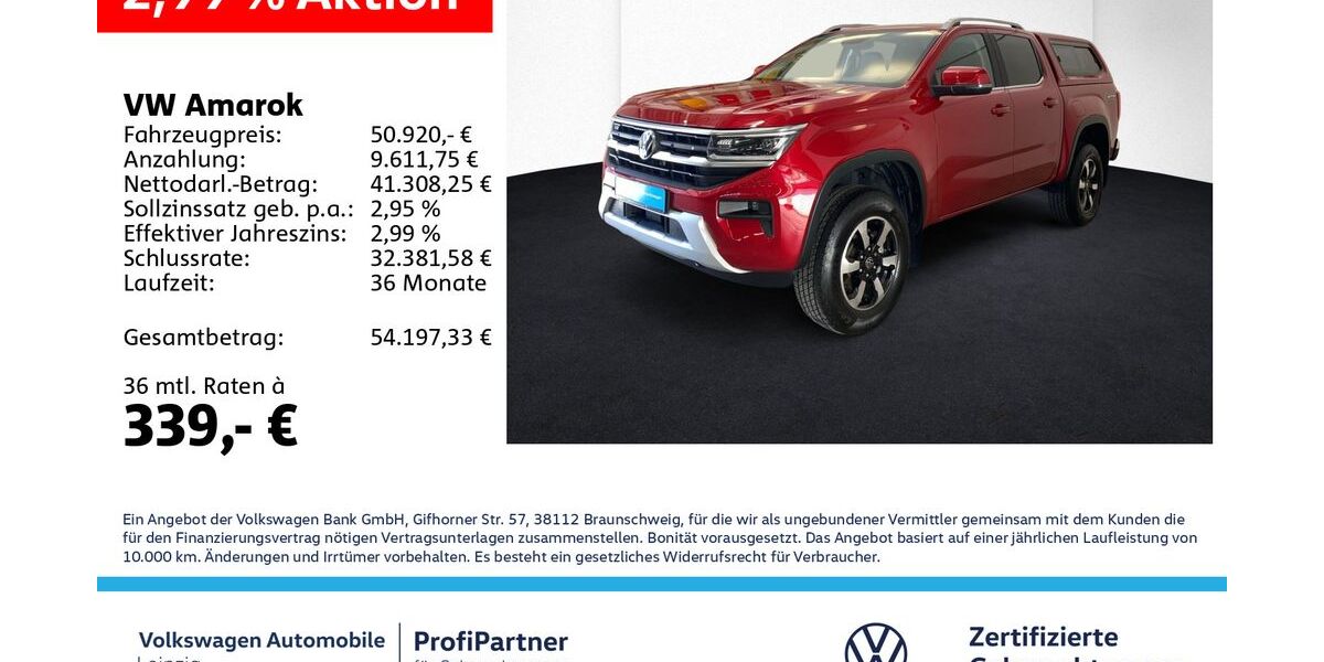 VW Amarok 24.282 km 50.920 &euro; Leipzig 04178