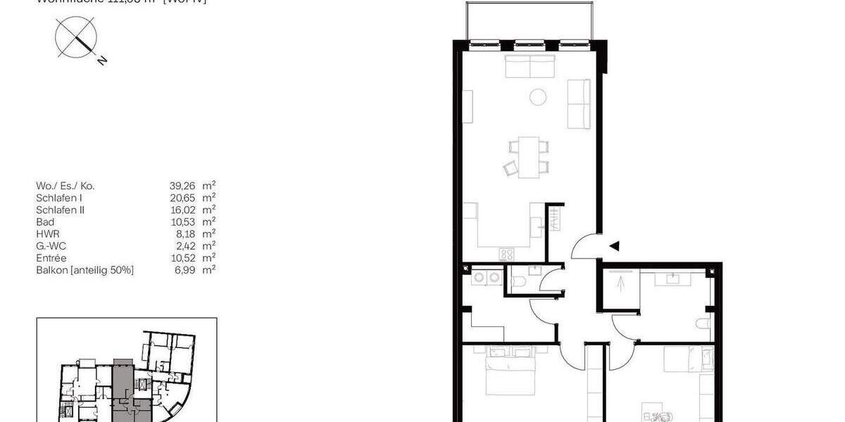 Etagenwohnung Bitburg - 3 Zimmer, 111 m&sup2;, 419.850&euro; | Angebot:25845370