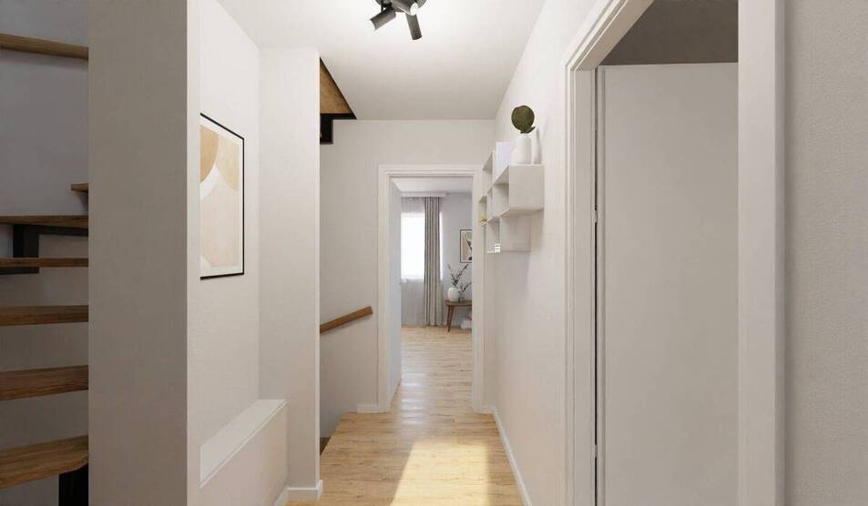 Moderne Doppelhaushälfte mit Garten und Dachstudio 4 zimmer