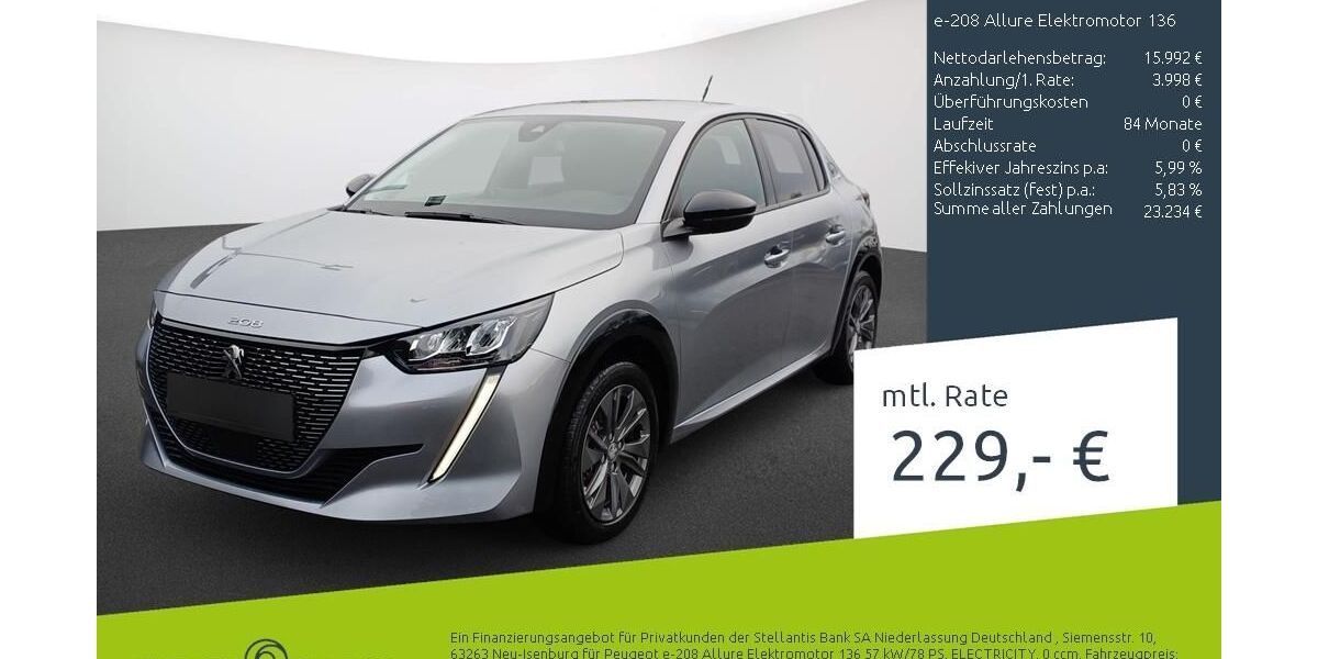 Peugeot 208 14.263 km 19.989 &euro; Ahaus 48683