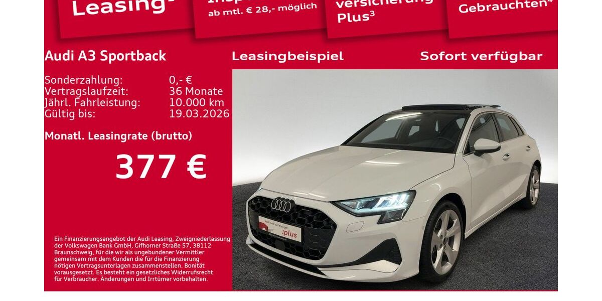 Audi A3 9.800 km 34.750 &euro; Berlin 12489