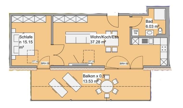 Dachgeschoßwohnung Riesbürg - 2 Zimmer, 72 m&sup2;, 900&euro; | Angebot:25351257