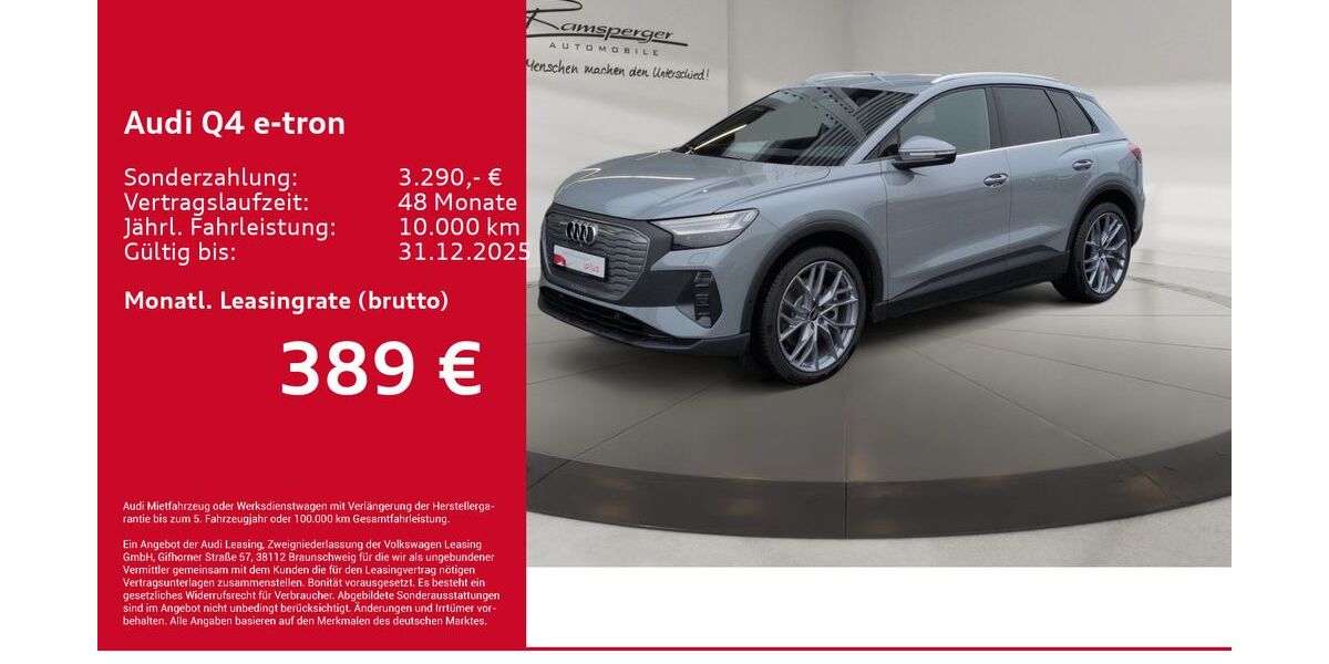 Audi Q4 e-tron 7.950 km 48.480 € Kirchheim 73230