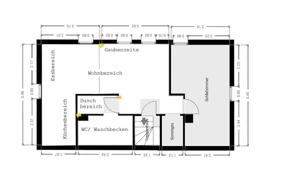 Helle 2-Zimmer Wohnung; Erstbezug nach Kernsanierung 1 zimmer