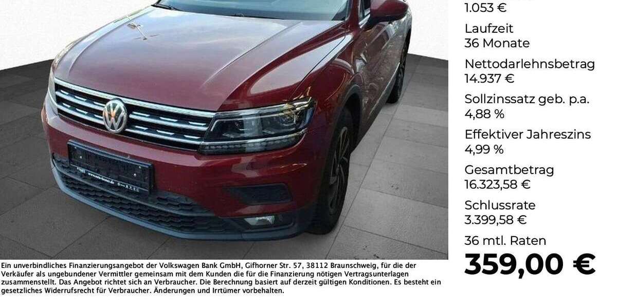 VW Tiguan 118.144 km 15.990 € Osnabrück 49078