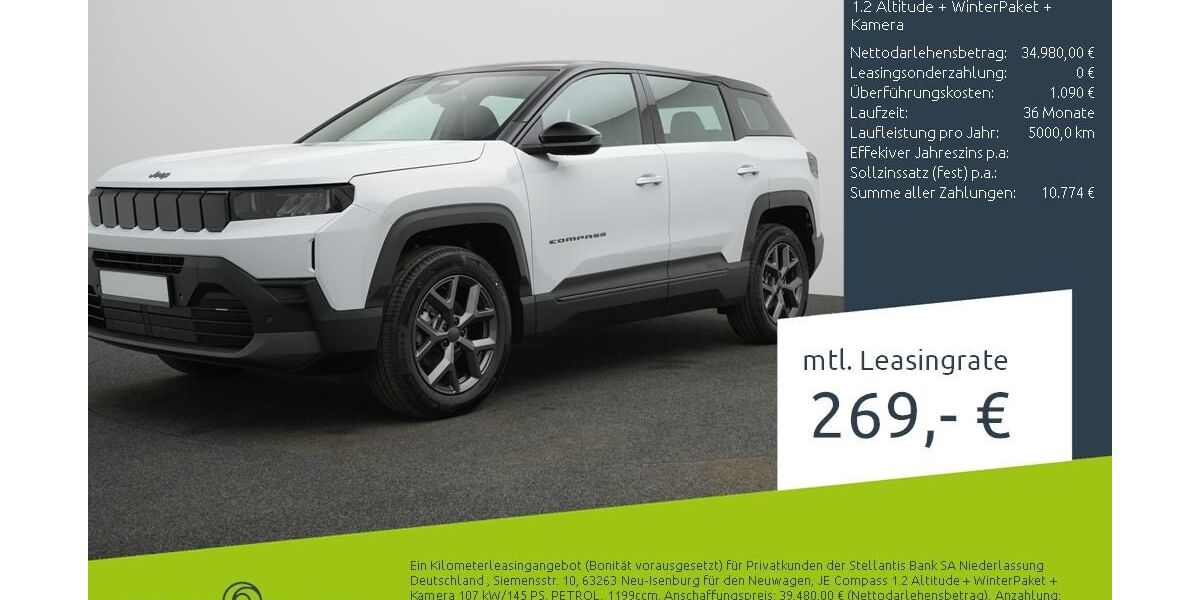 Jeep Compass 2.500 km 36.780 &euro; Borken 46325