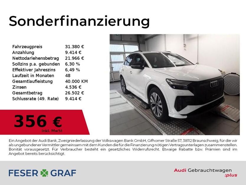 Audi Q4 e-tron 48.300 km 31.380 € Nürnberg 90411