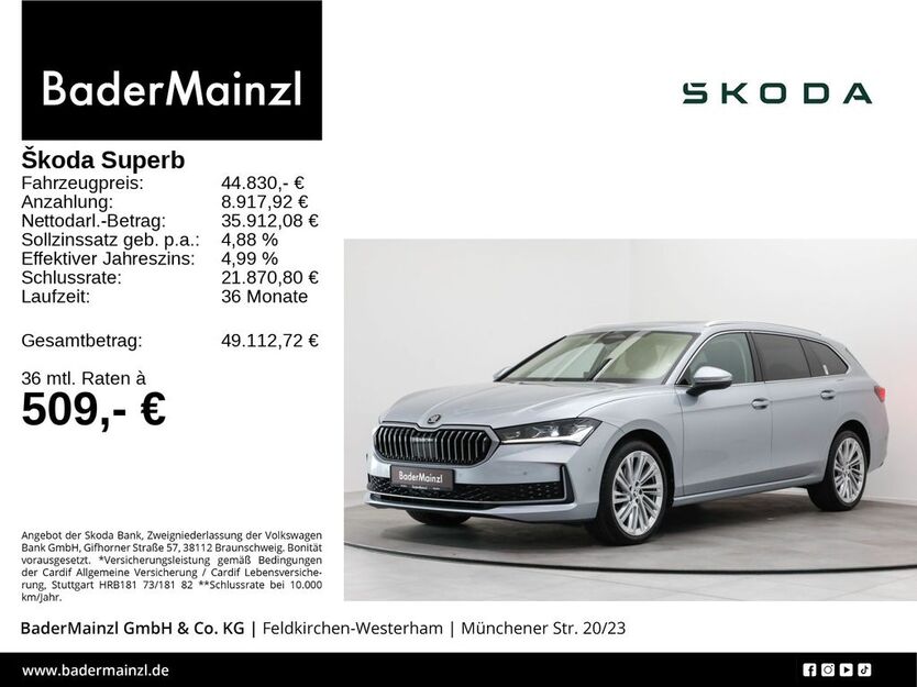 Skoda Superb 17.948 km 44.830 € Feldkirchen/Westerham 83620