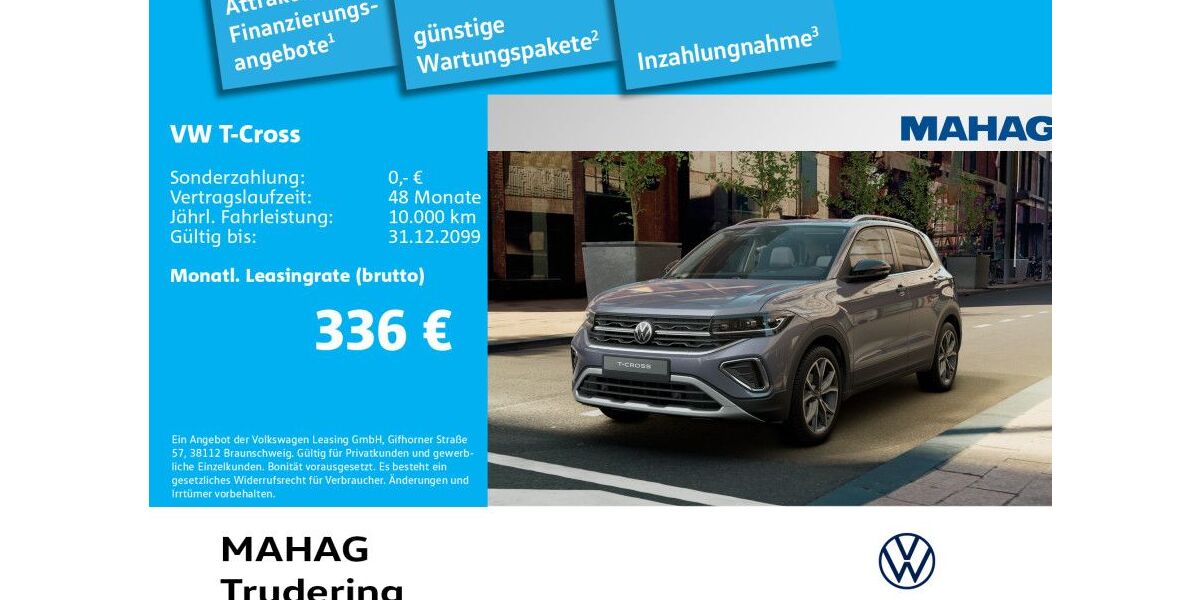 VW T-Cross 5.369 km 26.980 € München 81825