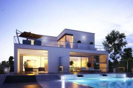 Ein Traum in Weiß! Lichtdurchflutetes Domizil im Bauhaus-Stil, Exklusives Baugrundstück 8 zimmer